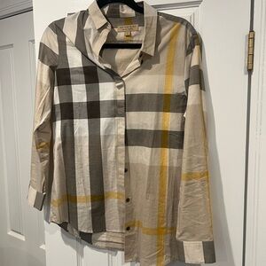 Burberry button down shirt , cotton , size small